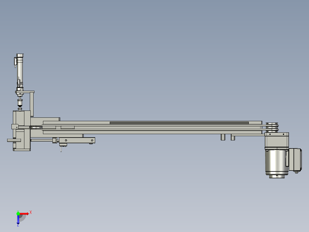 提升机皮带线俯视图