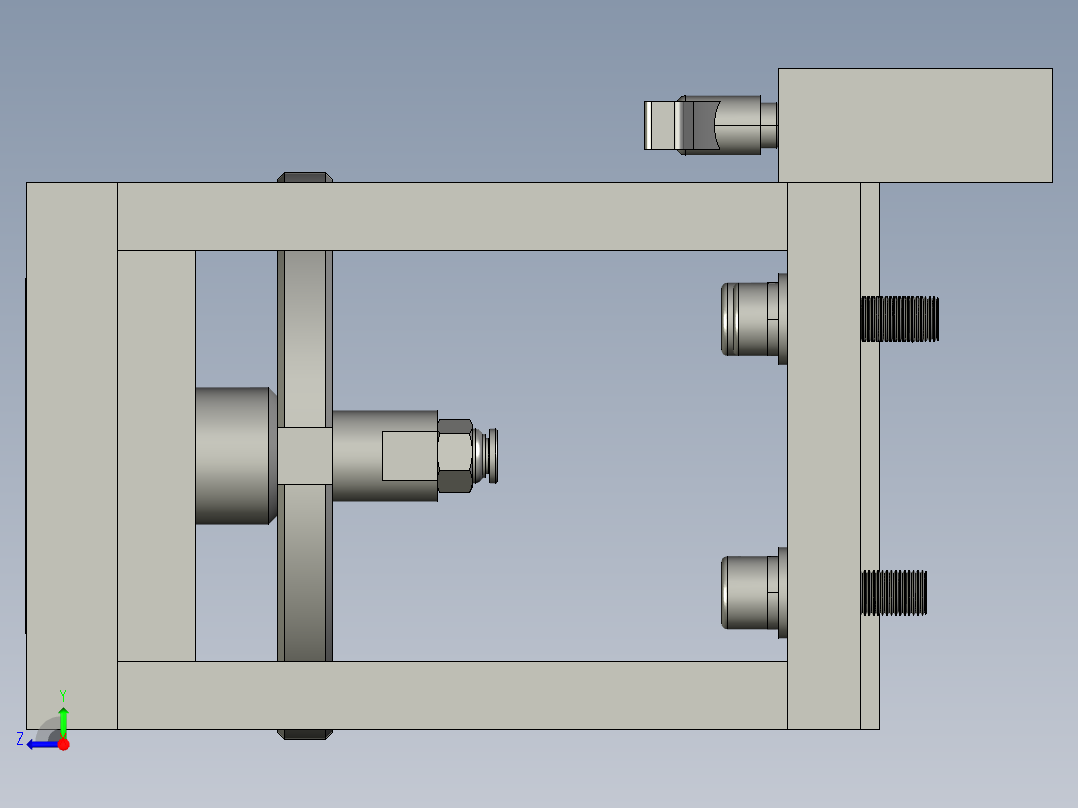 长边吸盘总装配右视图