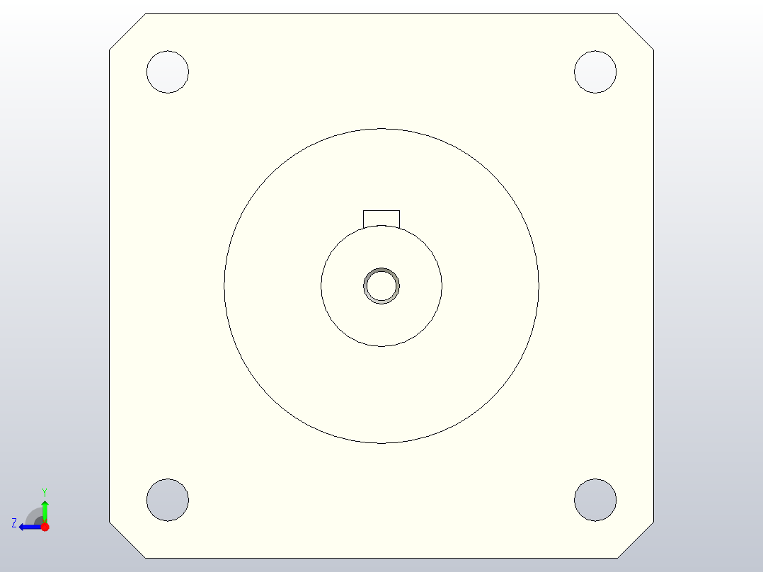 标准型方法兰型·圆法兰型行星齿轮减速器[PNF40-10]右视图