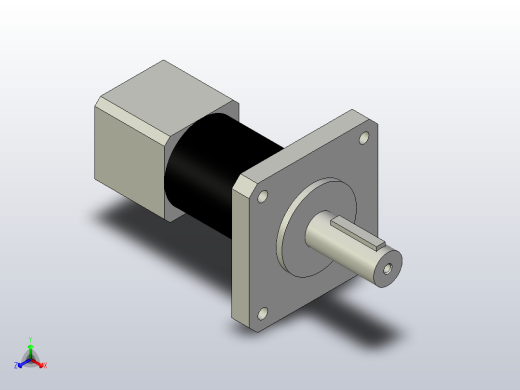 标准型方法兰型·圆法兰型行星齿轮减速器[PNF40-10]正等轴测缩略图