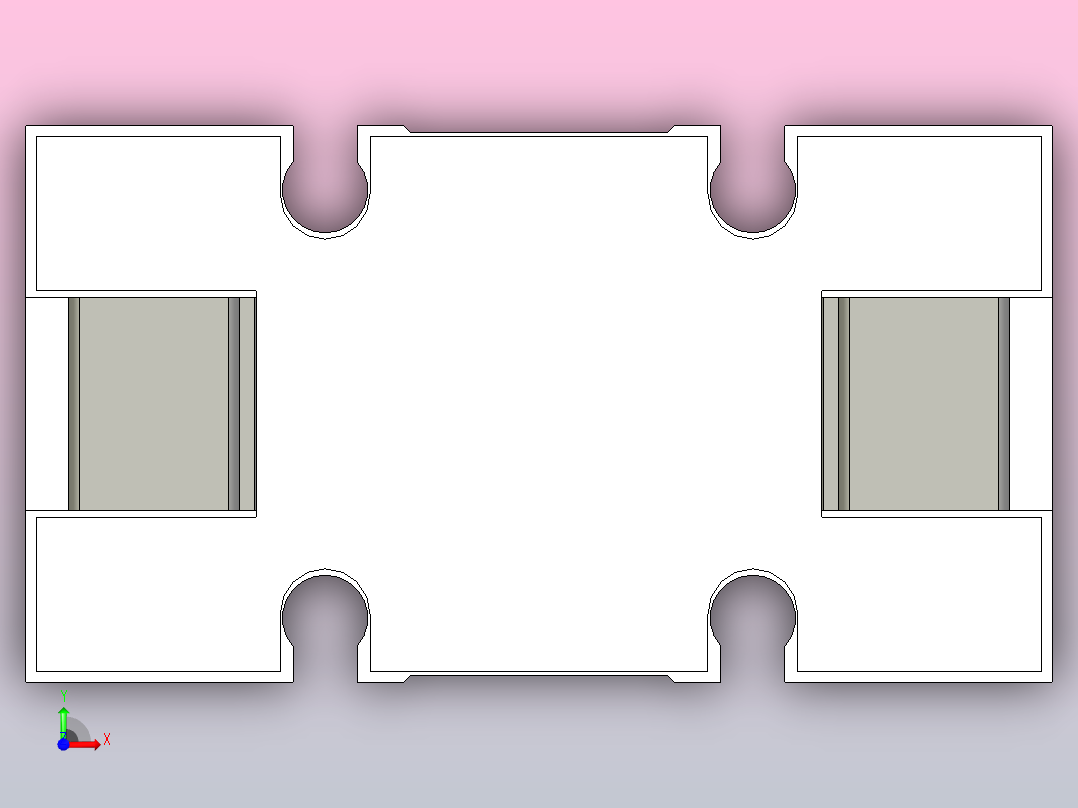 手指气缸前视图