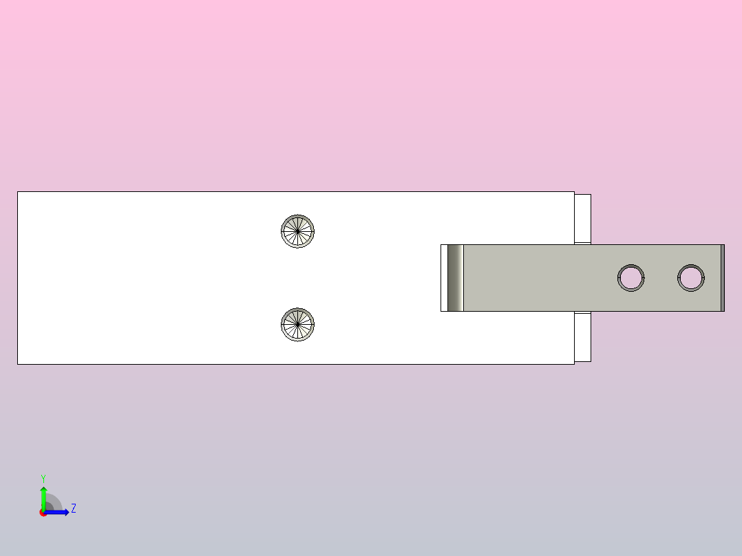 手指气缸左视图