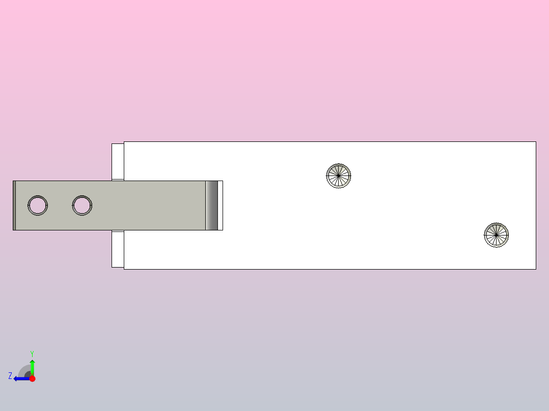 手指气缸右视图