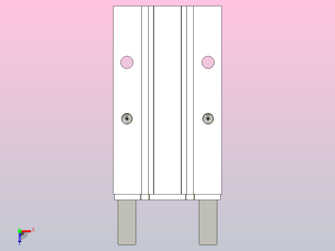 手指气缸俯视图