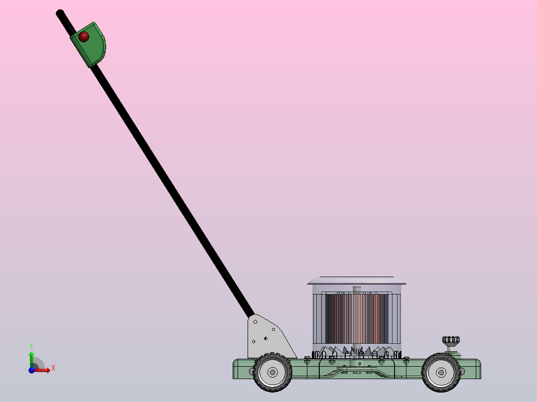 割草机草切割机前视图