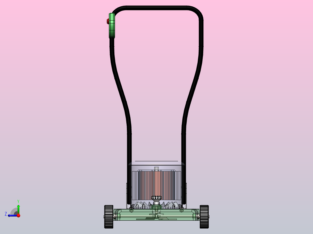 割草机草切割机右视图