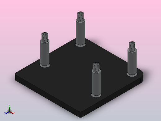 滚轮轨道8系列40×40 带释放杆的传送门 向左_滚轮轨道8系列40×40 带释放杆的传送门 左向正等轴测缩略图
