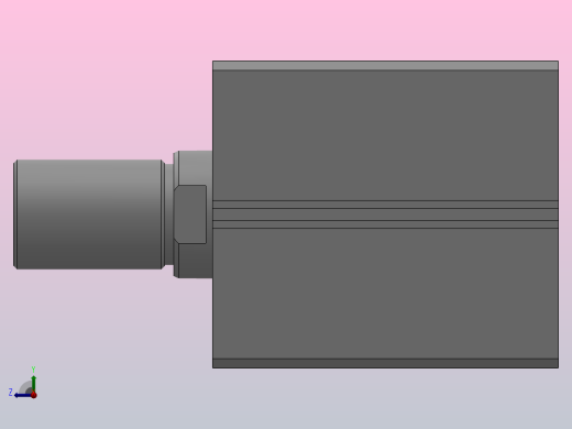 MPJX 基本型感应式薄型油缸[MPJX-100x56-50-E]右视缩略图