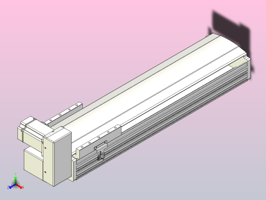 皮带直线轴半封闭可选导轨TPA-HNB-202D-140-L500-RU-C-P75-N3