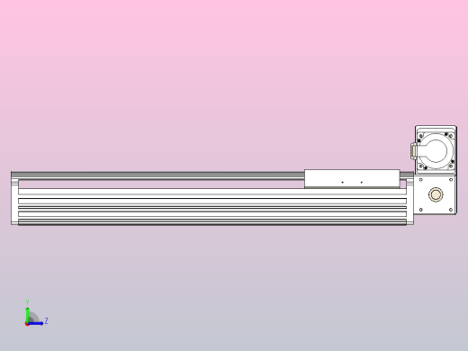皮带直线轴半封闭可选导轨TPA-HNB-202D-140-L500-RU-C-P75-N3左视缩略图