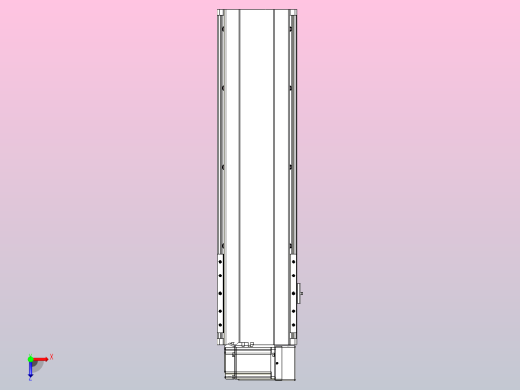 皮带直线轴半封闭可选导轨TPA-HNB-202D-140-L500-RU-C-P75-N3俯视缩略图