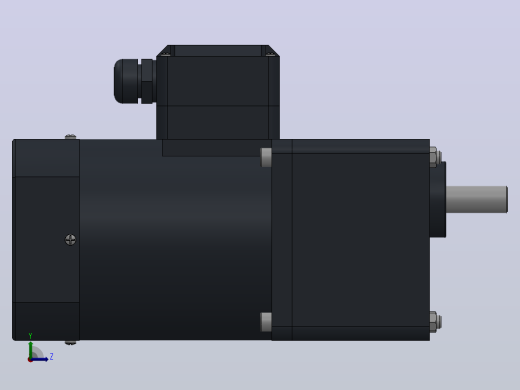 90AC(40W╱60W)微型交流（圆轴）组合型电机[90YR60WDV22H-90GF10HK]左视缩略图