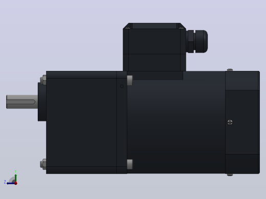 90AC(40W╱60W)微型交流（圆轴）组合型电机[90YR60WDV22H-90GF10HK]右视缩略图