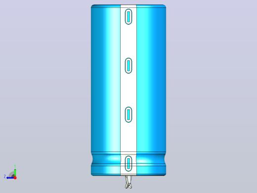 22 x 50蓝白底片电解电容器右视缩略图