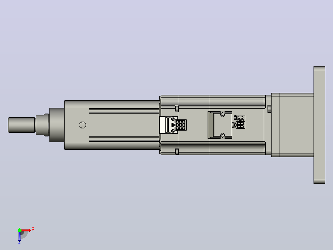 轻载电动缸TPA-ESR50-1610C-L100-MR-FB-W-P40-C3俯视图