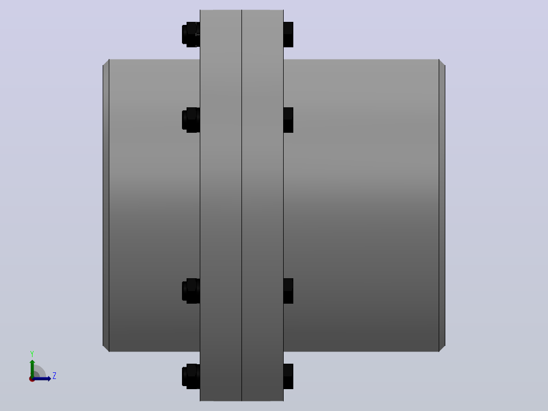 GCLD型鼓形齿式联轴器_GCLD1-22-22左视图