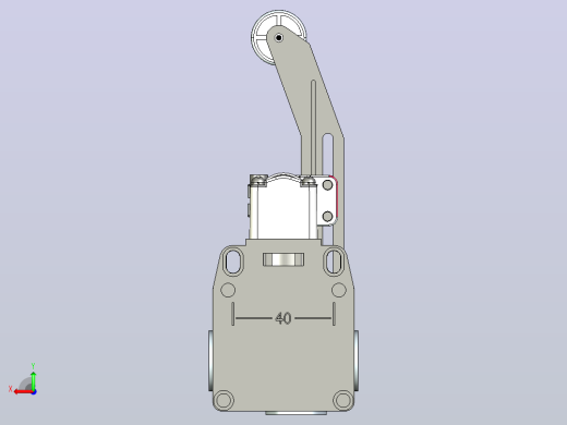 YBLX-P1_100_1U行程开关三维模型202108后视缩略图
