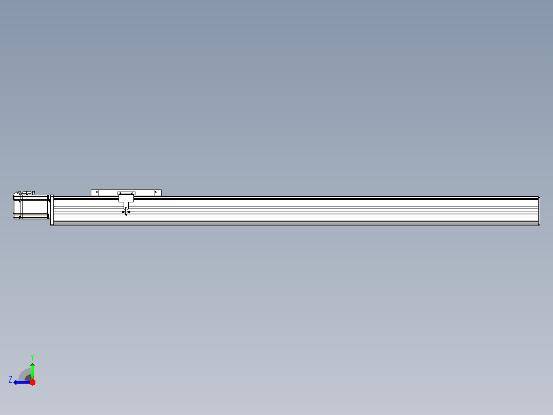 滚珠丝杠直线轴带导轨全封闭TPA-HCR-202D-2510C-L1250-M-C-P75-N3右视图