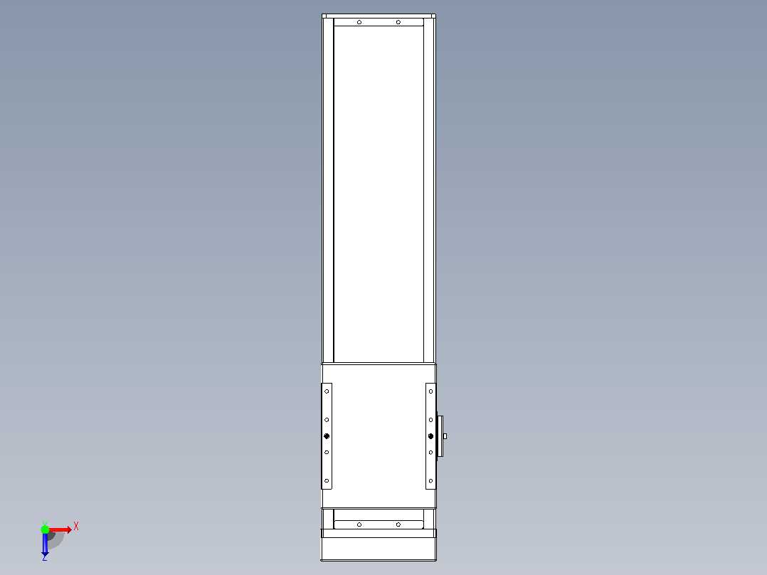 滚珠丝杠直线轴带导轨全封闭TPA-HCR-140D-2010C-L400-MP-C-P40-N3俯视图
