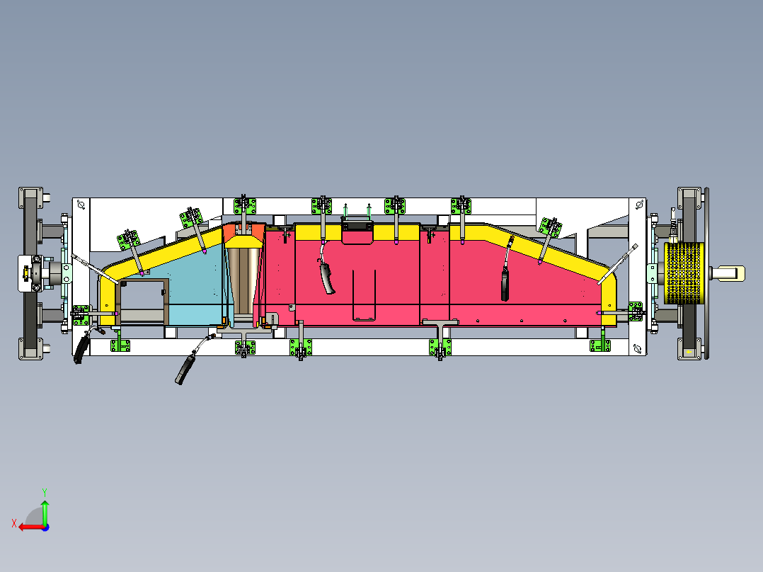 焊接旋转夹具 STP后视图