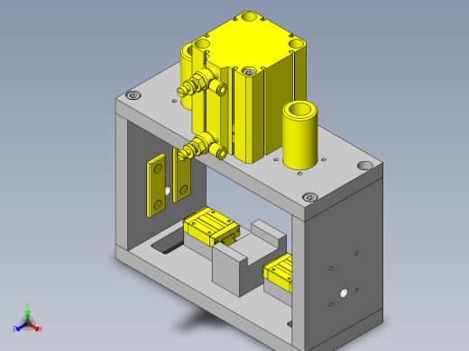 夹紧与压入联动的组件