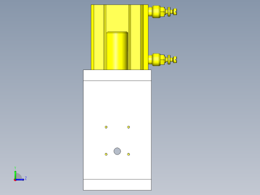 夹紧与压入联动的组件左视缩略图