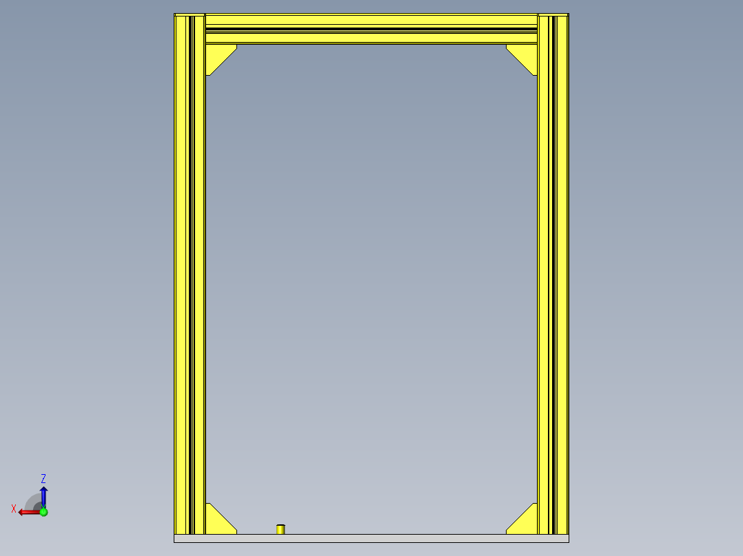 目测检查用滑台后视图