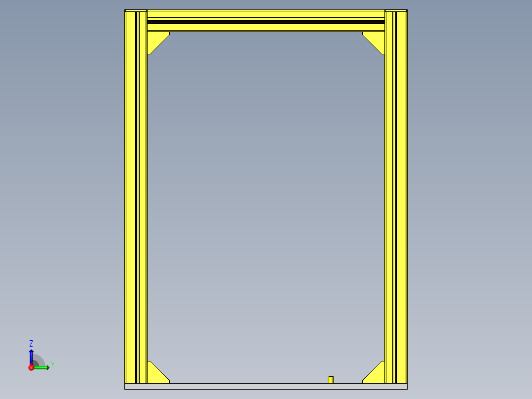 目测检查用滑台右视图