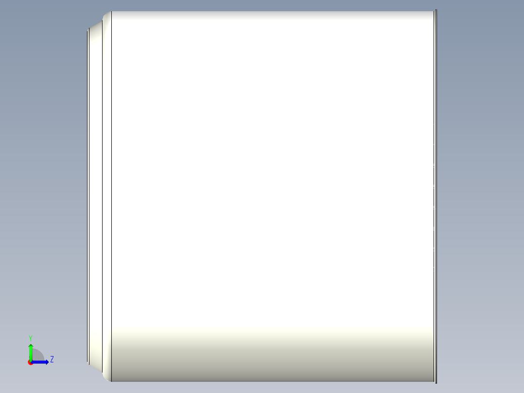 带塑料手柄的锅左视图