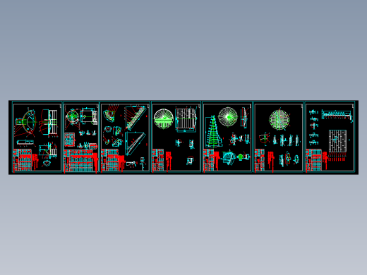10000立方拱顶油罐cad图CAD设计图