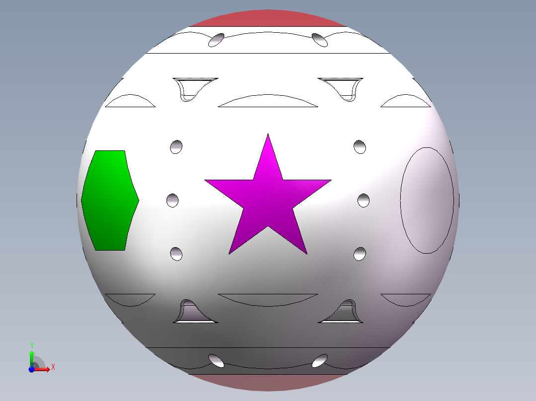 太空探测飞行器前视图