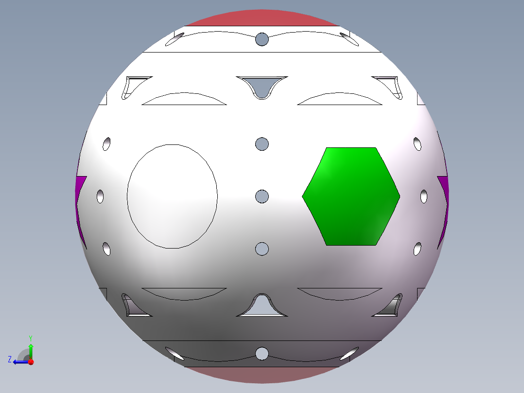 太空探测飞行器右视图