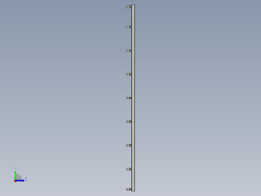 挂帘杆左视缩略图