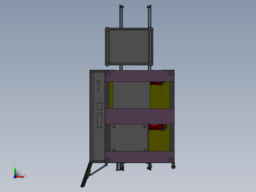 经典的LED测试机前视图