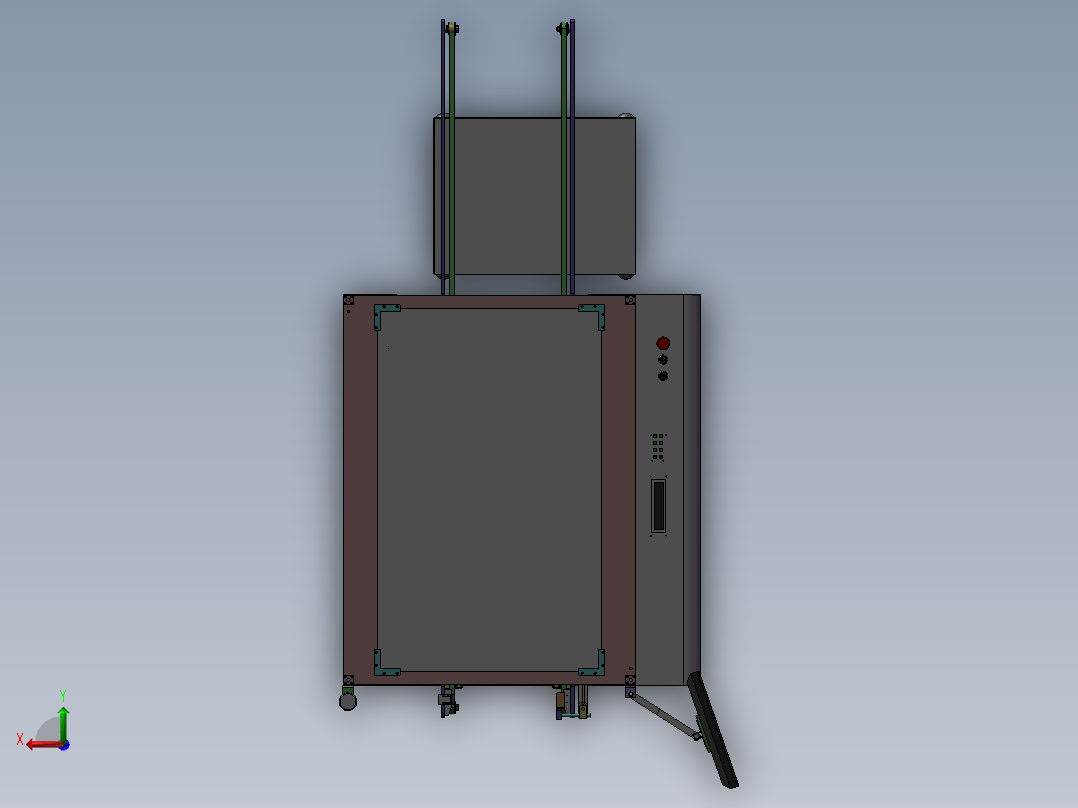 经典的LED测试机后视图