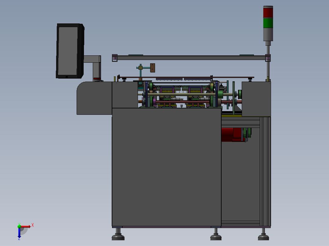 经典的LED测试机俯视图