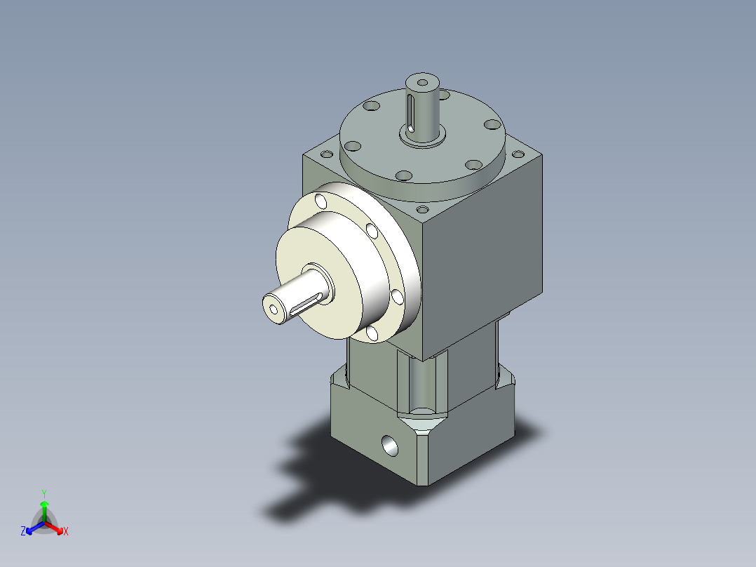 换向器PW110垂直输出 PLX90-L1 19-70-90-M6.stp主视图