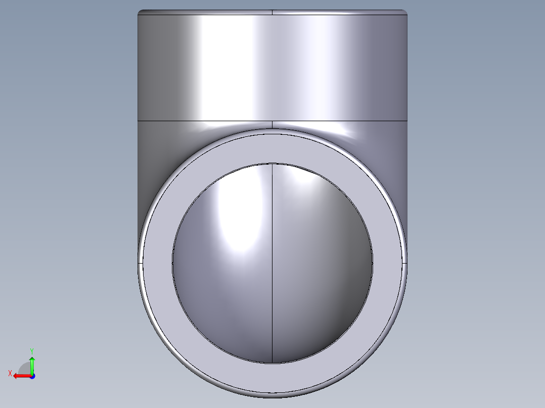 1GFV 90°肘BSP螺纹母端后视图