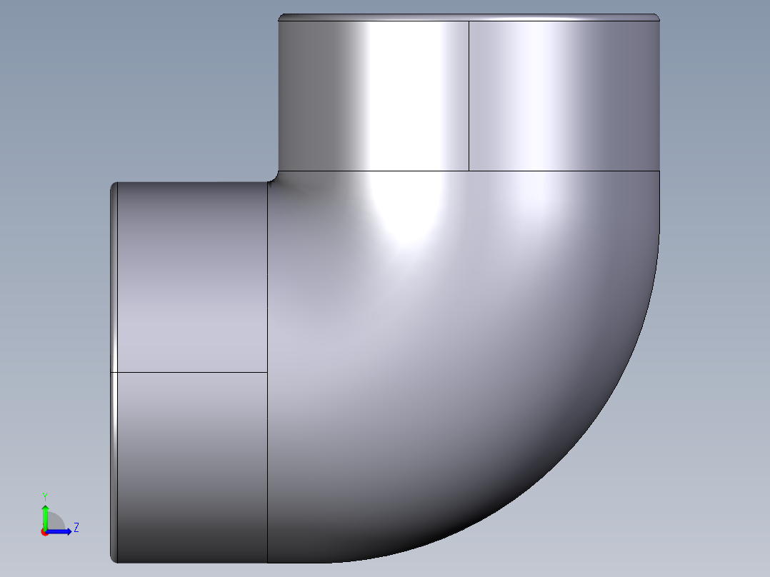 1GFV 90°肘BSP螺纹母端左视图