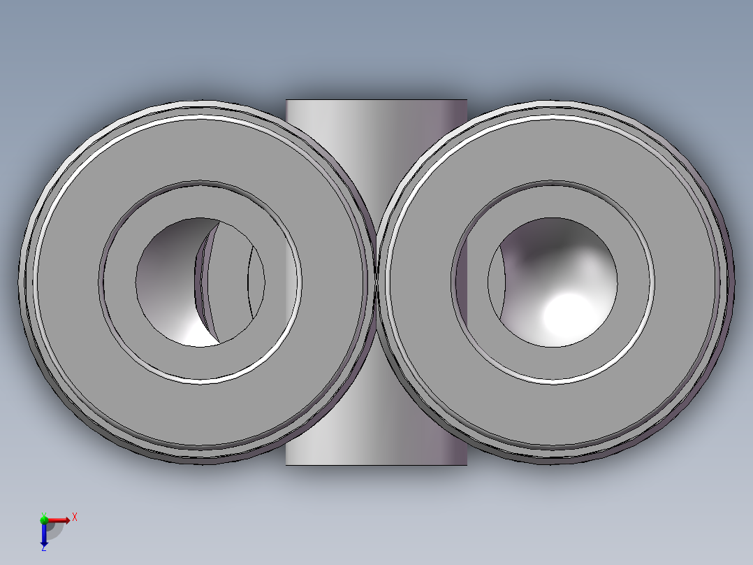 气动接头-Y型三通APY8(8厘)俯视图