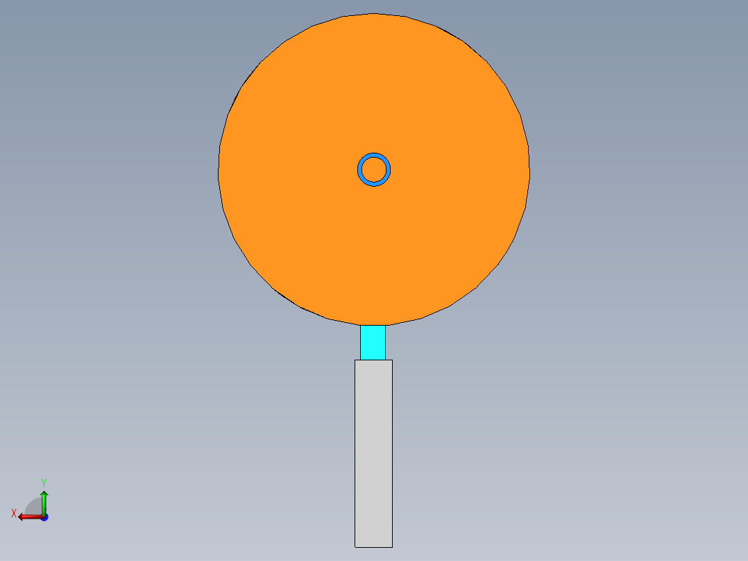 针杆运动仿真后视图