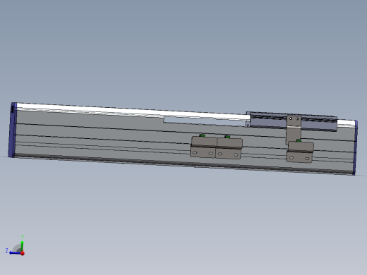 电动滑台模组SDM75内置模型 - （加长滑台）