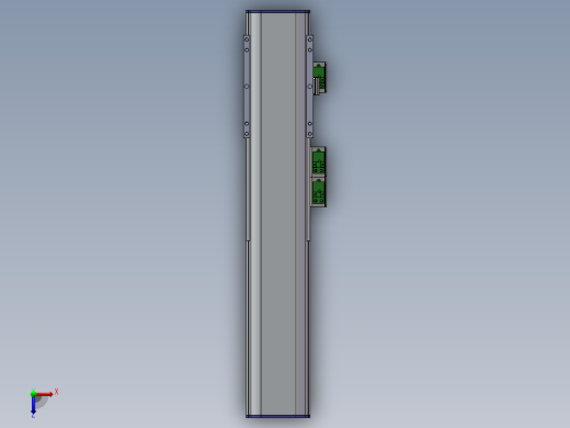 电动滑台模组SDM75内置模型 - （加长滑台）俯视缩略图