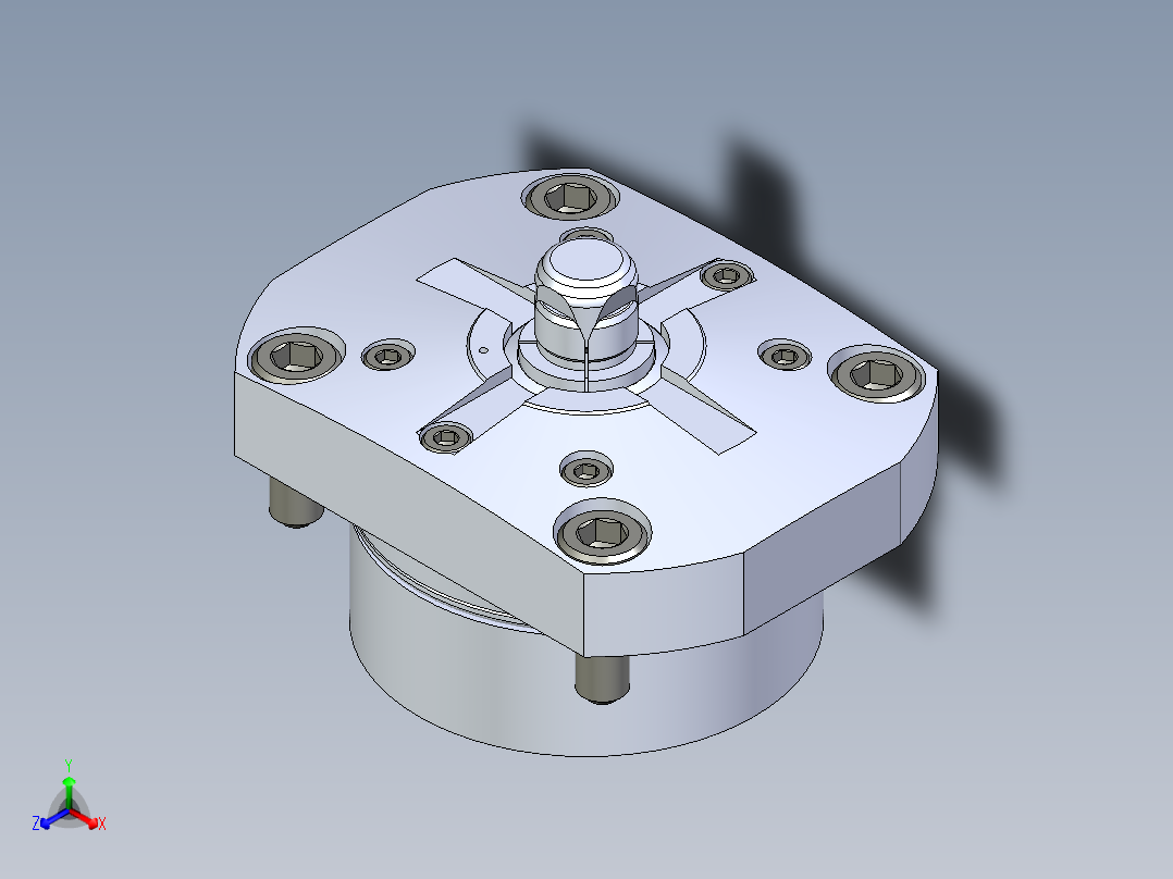 KOSMEKSFH3120-G多系列多零件图纸模型主视图