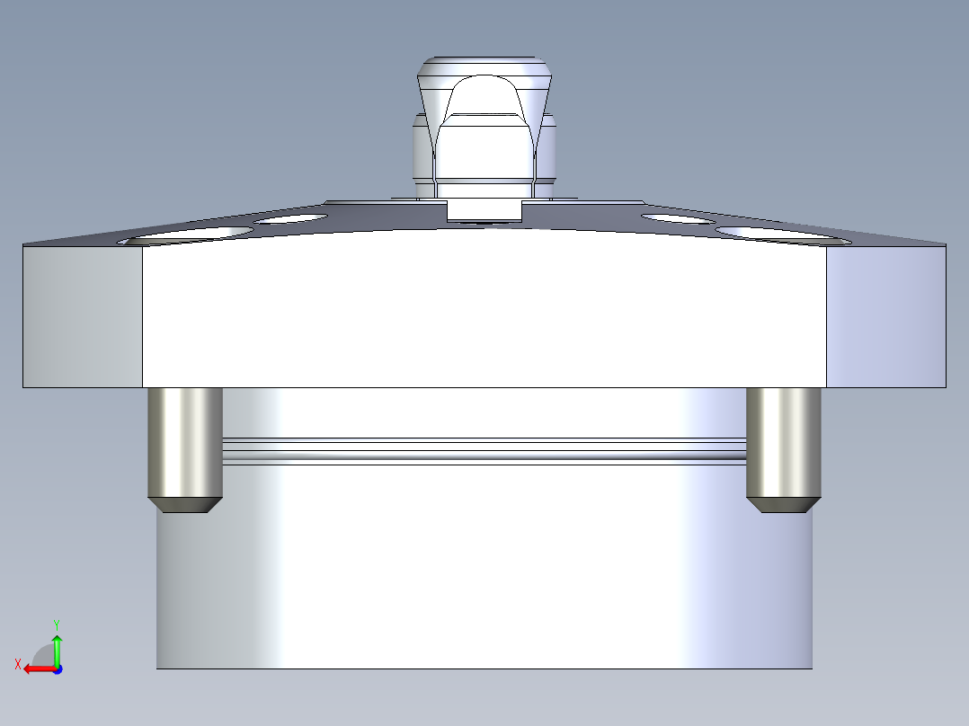 KOSMEKSFH3120-G多系列多零件图纸模型后视图