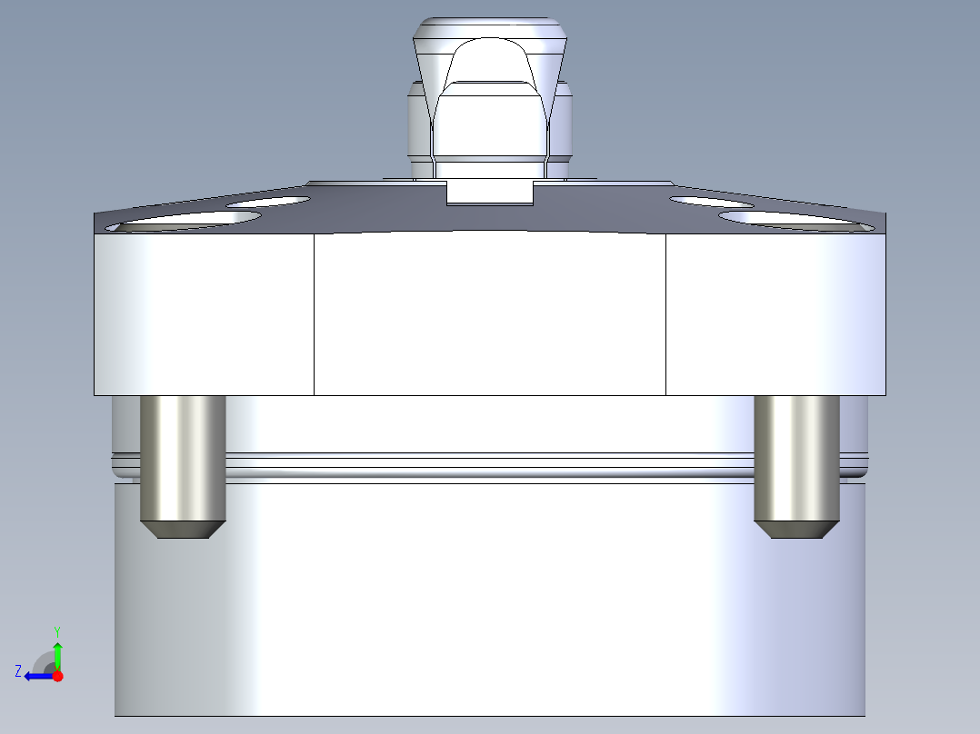 KOSMEKSFH3120-G多系列多零件图纸模型右视图