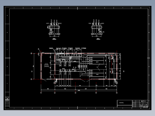 某商贸城冷热水机房设计图