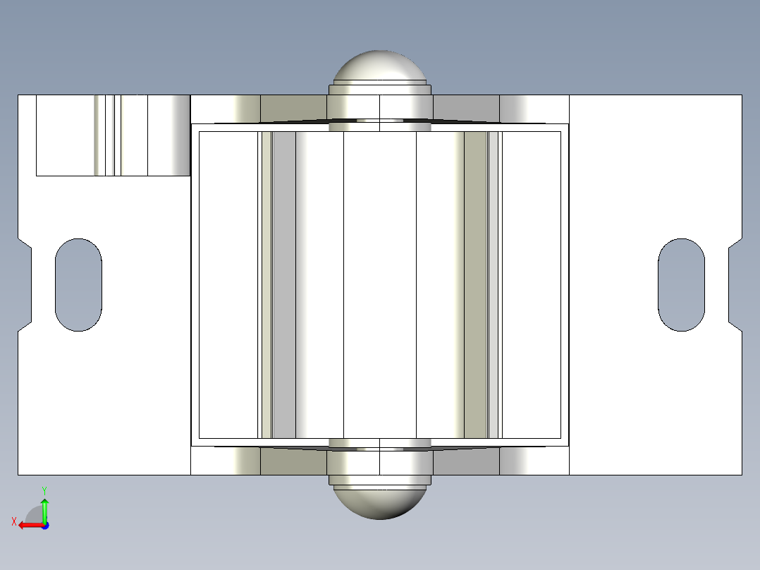 基恩士SJ_support-bracketA_kc图纸模型后视图