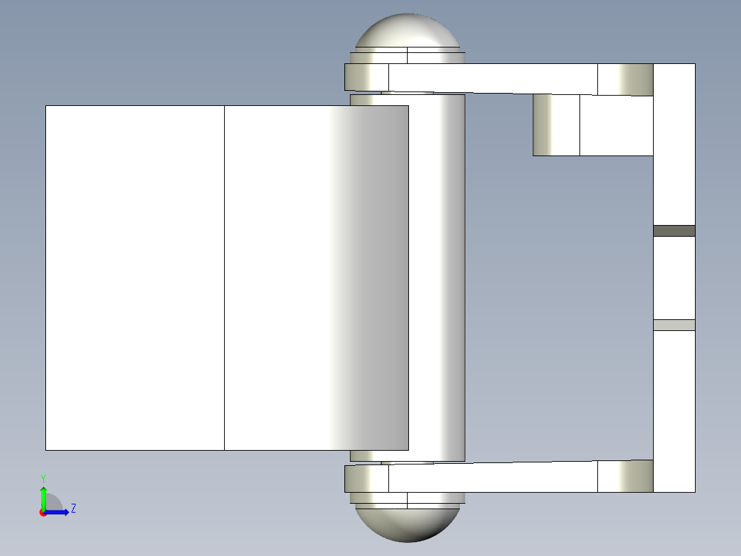 基恩士SJ_support-bracketA_kc图纸模型左视图