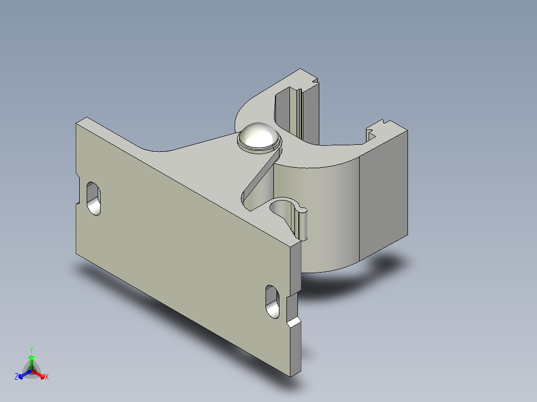 基恩士SJ_support-bracketA_kc图纸模型正等轴测图